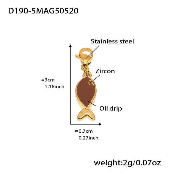 Wholesale Women's Geometric Stainless Steel 18K Gold Plated Fashion Ol Style Pendant Bracelet