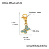 Wholesale Women's Geometric Stainless Steel 18K Gold Plated Fashion Ol Style Pendant Bracelet