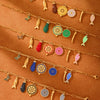Wholesale Women's Geometric Stainless Steel 18K Gold Plated Fashion Ol Style Pendant Bracelet