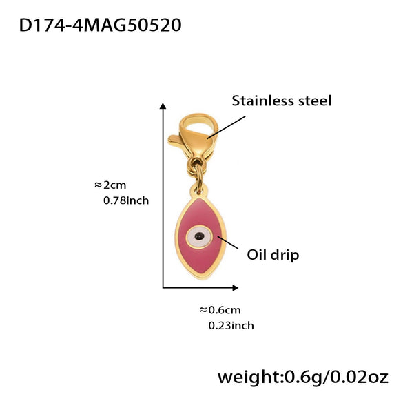 Wholesale Women's Geometric Stainless Steel 18K Gold Plated Fashion Ol Style Pendant Bracelet