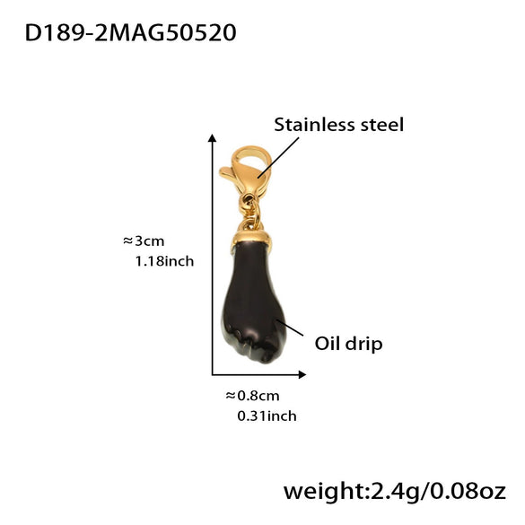 Wholesale Women's Geometric Stainless Steel 18K Gold Plated Fashion Ol Style Pendant Bracelet