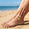 Wholesale Women's Geometric Stainless Steel 18K Gold Plated Foot Jewelry
