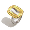 Wholesale Women's Geometric Stainless Steel 18K Gold Plated Hand Ring Jewelry Light Luxury Design