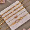 Wholesale Women's Geometric Stainless Steel 18K Gold Plated Microinlaid Bracelet Set Fashionable Minimalist Style
