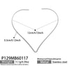 Wholesale Women's Geometric Stainless Steel 18K Gold Plated Minimalist Light Luxury Necklace