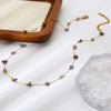 Wholesale Women's Geometric Stainless Steel 18K Gold Plated Necklace