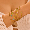 Wholesale Women's Geometric Stainless Steel 18K Gold Plated Open Bracelet Office Lady Style Jewelry