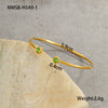 Wholesale Women's Geometric Stainless Steel 18K Gold Plated Open Bracelet Office Lady Style Jewelry