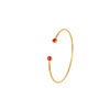 Wholesale Women's Geometric Stainless Steel 18K Gold Plated Open Bracelet Office Lady Style Jewelry