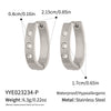 Wholesale Women's Geometric Stainless Steel 18K Gold Plated Pvd Furnace Vacuum Real Gold Plating Hoop Earrings