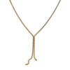 Wholesale Women's Geometric Stainless Steel 18K Gold Plated Tassel Necklace With Tennis Chain