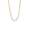 Wholesale Women's Geometric Stainless Steel 18K Gold Plated Tassel Necklace