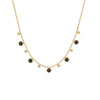 Wholesale Women's Geometric Stainless Steel 18K Gold Plated Tassel Zircon Necklace Fashion Jewelry