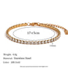 Wholesale Women's Geometric Stainless Steel 18K Gold Plated Vacuum Plated Fashion Bracelet