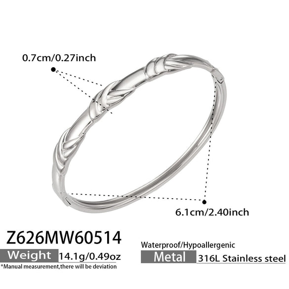 Wholesale Women's Geometric Stainless Steel 18K Goldplated Bracelet Jewelry