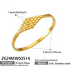 Wholesale Women's Geometric Stainless Steel 18K Goldplated Bracelet Jewelry