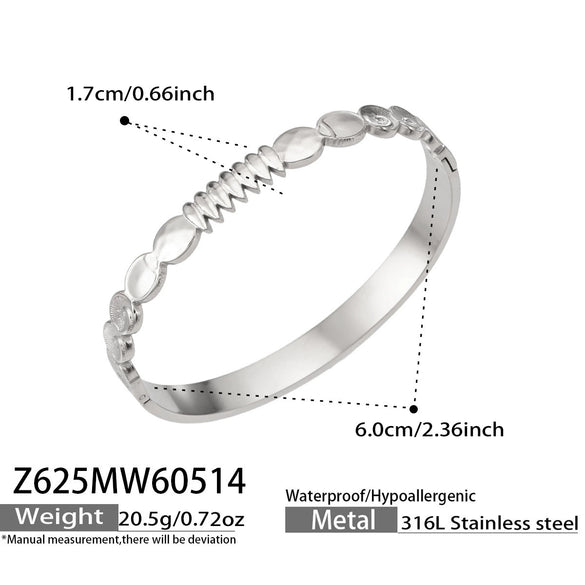 Wholesale Women's Geometric Stainless Steel 18K Goldplated Bracelet Jewelry