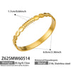 Wholesale Women's Geometric Stainless Steel 18K Goldplated Bracelet Jewelry