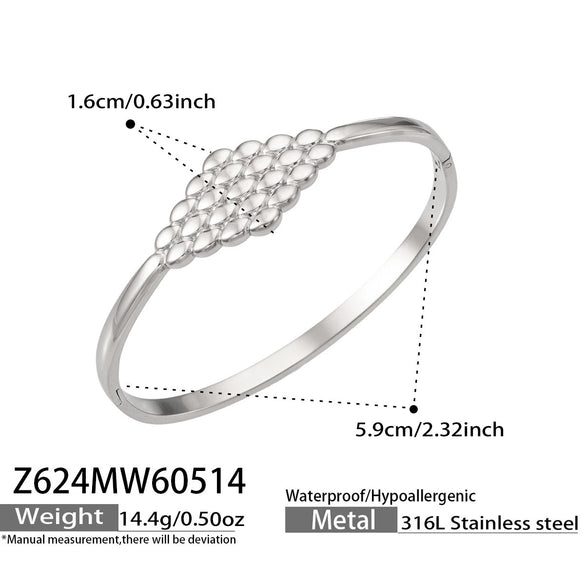 Wholesale Women's Geometric Stainless Steel 18K Goldplated Bracelet Jewelry