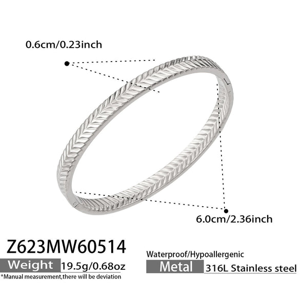 Wholesale Women's Geometric Stainless Steel 18K Goldplated Bracelet Jewelry