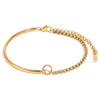 Wholesale Women's Geometric Stainless Steel 18K Goldplated Bracelet