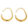 Wholesale Women's Geometric Stainless Steel 18K Goldplated Minimalist Earrings
