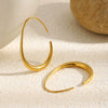 Wholesale Women's Geometric Stainless Steel 18K Goldplated Minimalist Earrings