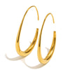 Wholesale Women's Geometric Stainless Steel 18K Goldplated Minimalist Earrings