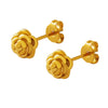 Wholesale Women's Geometric Stainless Steel 18K Goldplated Niche Style Earrings