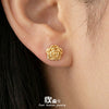 Wholesale Women's Geometric Stainless Steel 18K Goldplated Niche Style Earrings