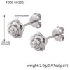 Wholesale Women's Geometric Stainless Steel 18K Goldplated Niche Style Earrings