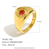 Wholesale Women's Geometric Stainless Steel 18K Goldplated Ring Jewelry