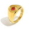 Wholesale Women's Geometric Stainless Steel 18K Goldplated Ring Jewelry