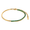 Wholesale Women's Geometric Stainless Steel 18K Goldplated Splicing Bracelet