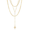 Wholesale Women's Geometric Stainless Steel Necklace With Pvd Furnace Vacuum Real Gold Plating