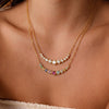 Wholesale Women's Geometric Stainless Steel Necklace With Pvd Furnace Vacuum Real Gold Plating