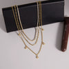 Wholesale Women's Geometric Stainless Steel Necklace With Pvd Furnace Vacuum Real Gold Plating
