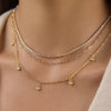 Wholesale Women's Geometric Stainless Steel Necklace With Pvd Furnace Vacuum Real Gold Plating