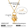 Wholesale Women's Geometric Stainless Steel Necklace With Pvd Furnace Vacuum Real Gold Plating