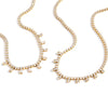 Wholesale Women's Geometric Stainless Steel Necklace With Pvd Furnace Vacuum Real Gold Plating