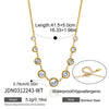Wholesale Women's Geometric Stainless Steel Necklace With Pvd Furnace Vacuum Real Gold Plating