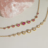 Wholesale Women's Geometric Stainless Steel Necklace With Pvd Furnace Vacuum Real Gold Plating