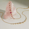 Wholesale Women's Geometric Stainless Steel Necklace With Pvd Furnace Vacuum Real Gold Plating