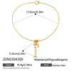 Wholesale Women's Geometric Stainless Steel Necklace With Pvd Furnace Vacuum Real Gold Plating