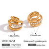 Wholesale Women's Geometric Stainless Steel Necklace With Pvd Furnace Vacuum Real Gold Plating