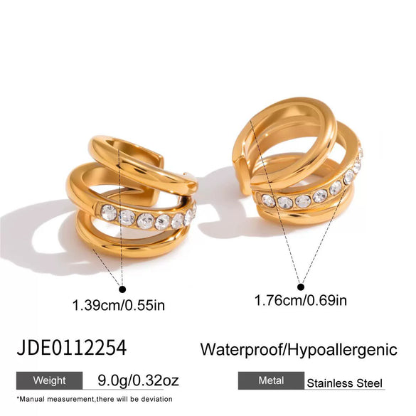 Wholesale Women's Geometric Stainless Steel Necklace With Pvd Furnace Vacuum Real Gold Plating