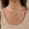 Wholesale Women's Geometric Stainless Steel Necklace With Pvd Furnace Vacuum Real Gold Plating