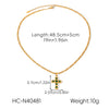 Wholesale Women's Geometric Stainless Steel Necklace With Vacuum Plating In Furnace