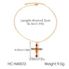 Wholesale Women's Geometric Stainless Steel Necklace With Vacuum Plating In Furnace