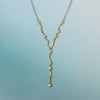 Wholesale Women's Geometric Stainless Steel Necklace With Vacuum Real Gold Plating In Pvd Furnace